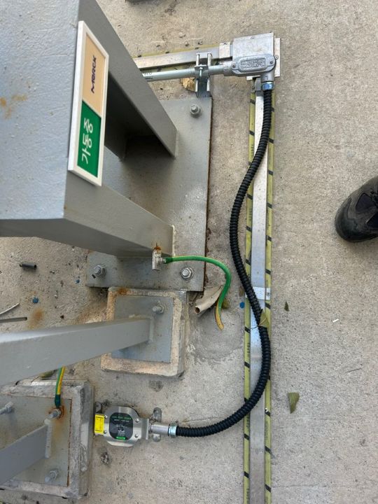 옥외탱크 하부 누액감지기 교체 전후 비교 2