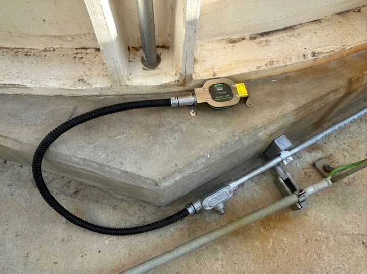 필름형 철거 후 포인트센서 누액감지기만 남은 최종 설치 상태 4