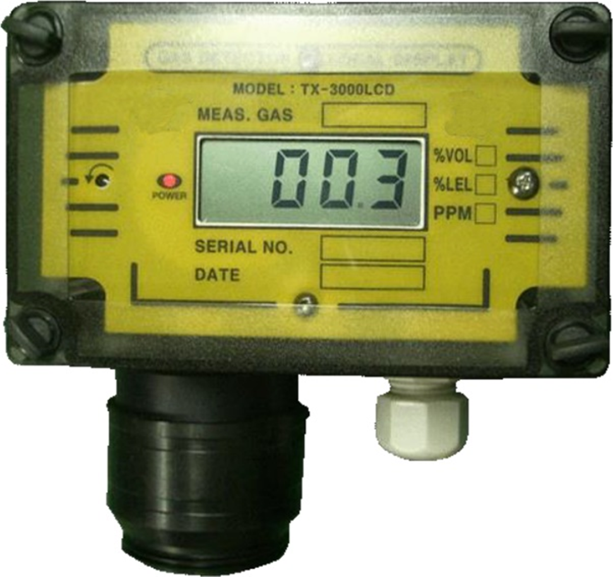 산업용 가스감지기 TX-3000LCD-TOX 제품-산소 유독가스 측정