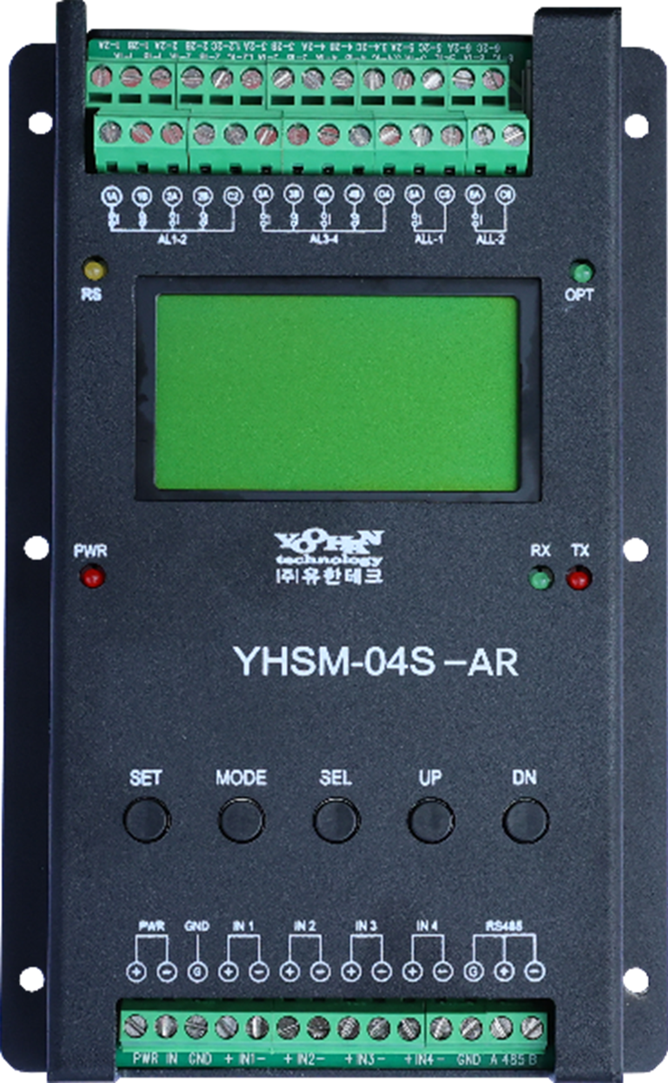 유한테크 YHSM-04S-AR [4채널 산·알칼리 통합 제어 모듈]