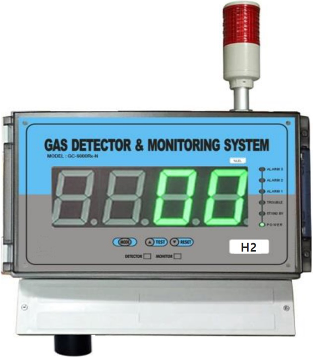 대형 표시창 적용 수신부 일체형 가연성 가스감지기 GC-6000Rx-D-FL 제품
