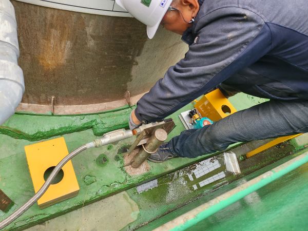 가스감지기 센서 셀 신품 교체 작업 완료 사진